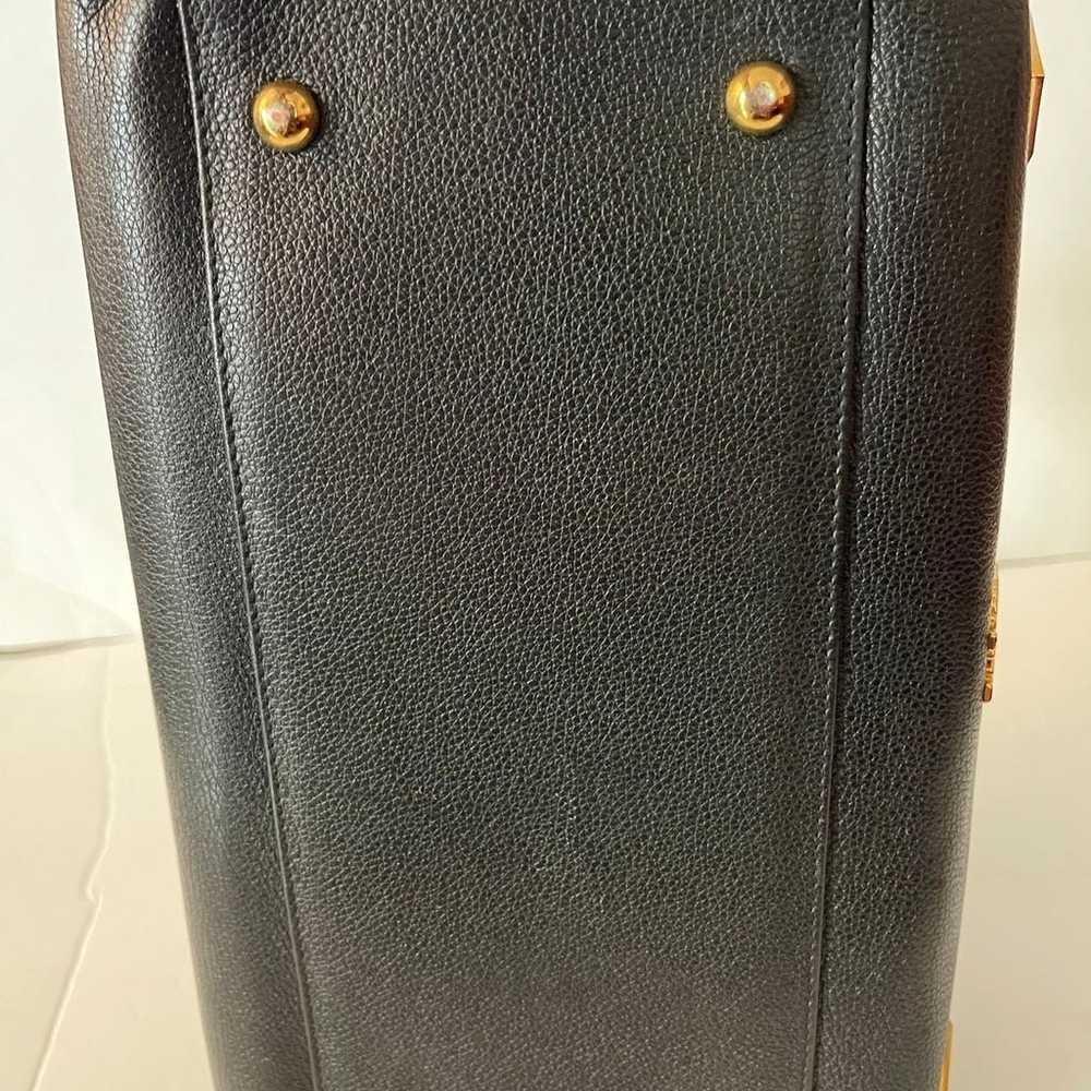MCM Black Medium Leather Boston Handbag - image 5