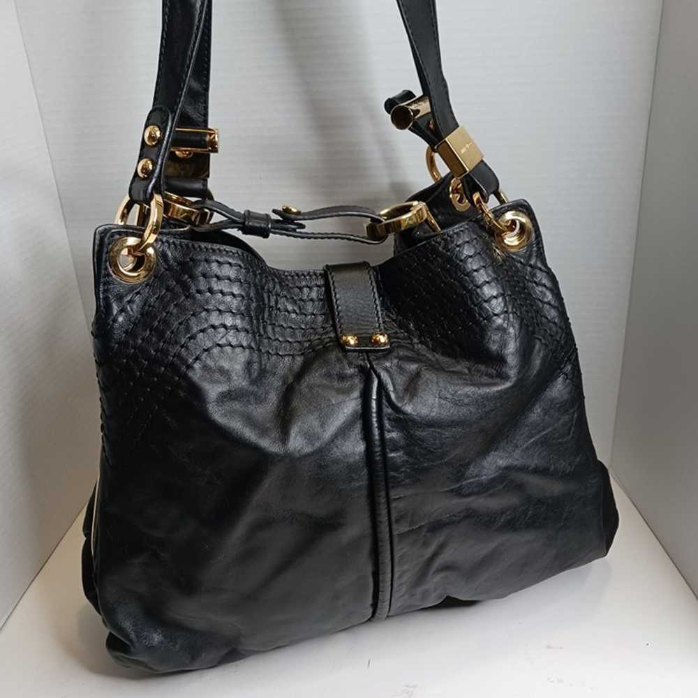 Jimmy Choo Alex Women's Black Leather Shoulder Bag - image 2