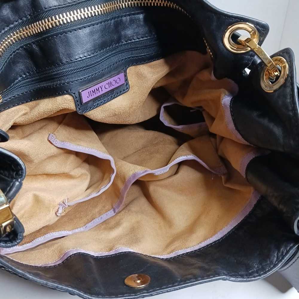 Jimmy Choo Alex Women's Black Leather Shoulder Bag - image 9