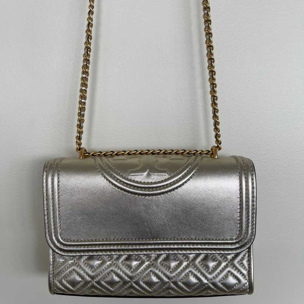 Tory Burch Fleming Gold Metallic Bag Chain Strap - image 2