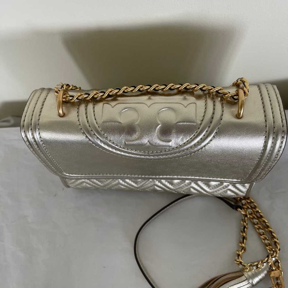 Tory Burch Fleming Gold Metallic Bag Chain Strap - image 5