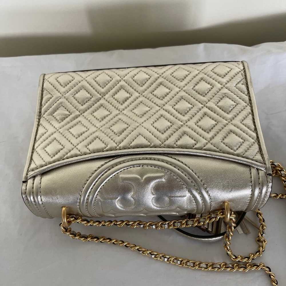 Tory Burch Fleming Gold Metallic Bag Chain Strap - image 6