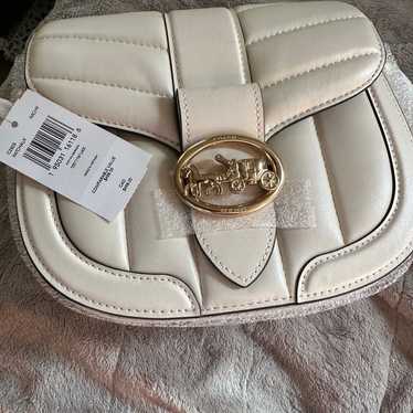 Coach Beige Smooth Leather Satchel - image 1