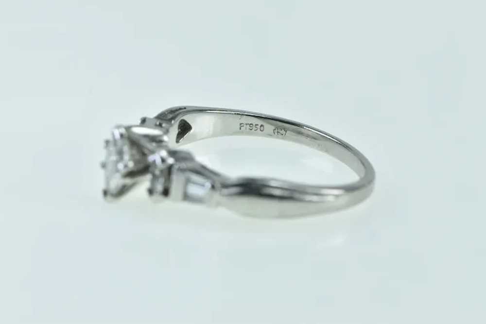 Platinum 0.50 Ctw Marquise Diamond Engagement Rin… - image 3