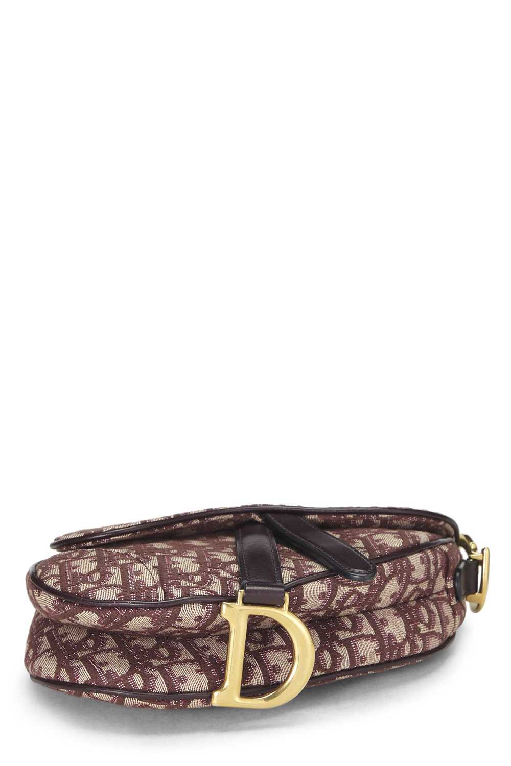 Burgundy Oblique Saddle Bag Mini - image 5
