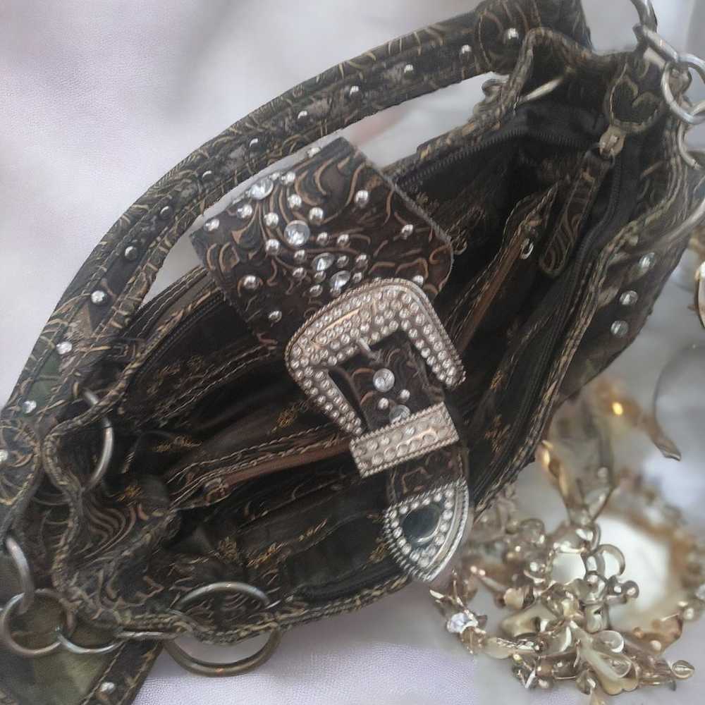 Mossy Oak rhinestone chain vintage bag - image 4