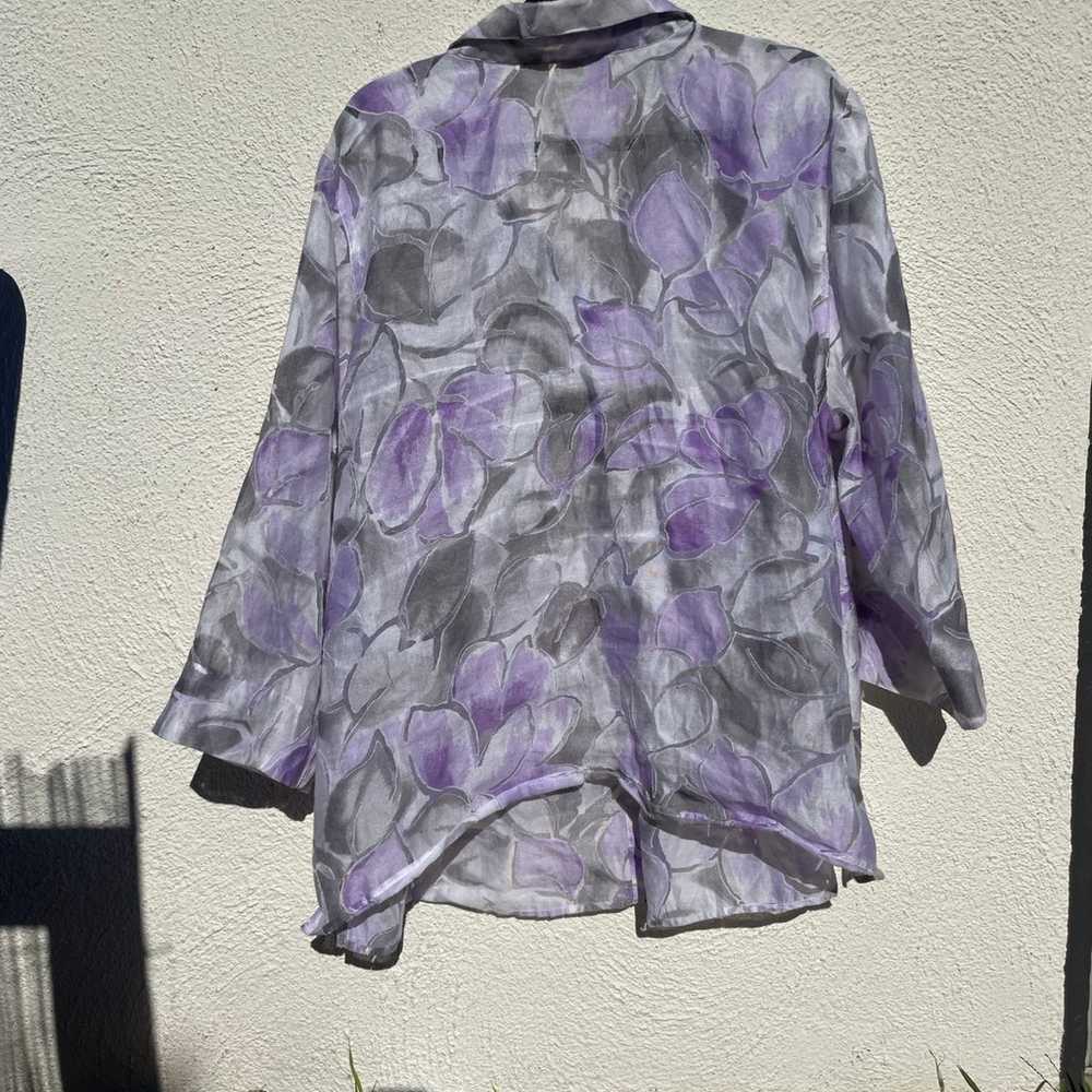 Vintage Alfred Dunner Sheer Top - image 7