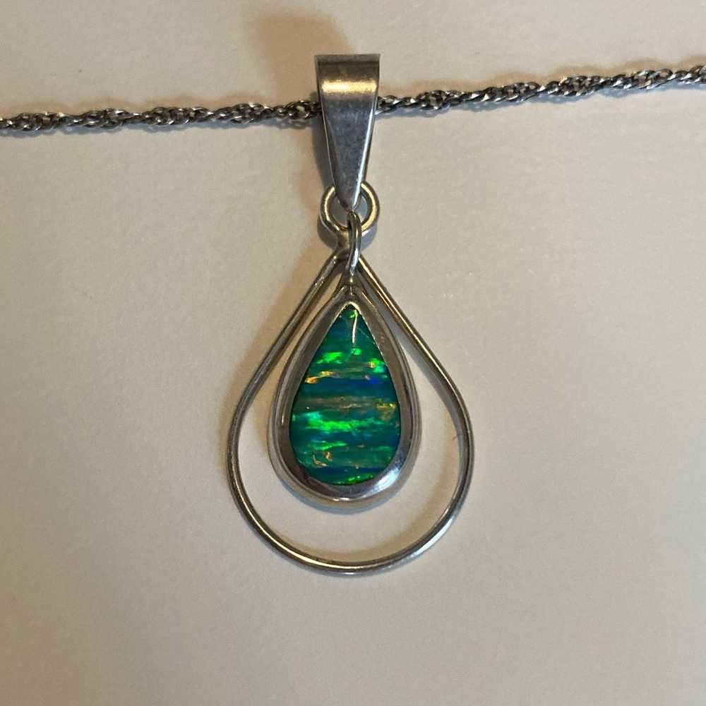 Beautiful sterling necklace with unique pendant - image 4