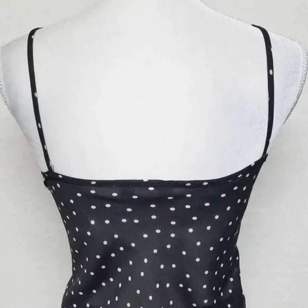 VINTAGE 90s Alyn Paige Pin-up Pink White Polka-do… - image 9