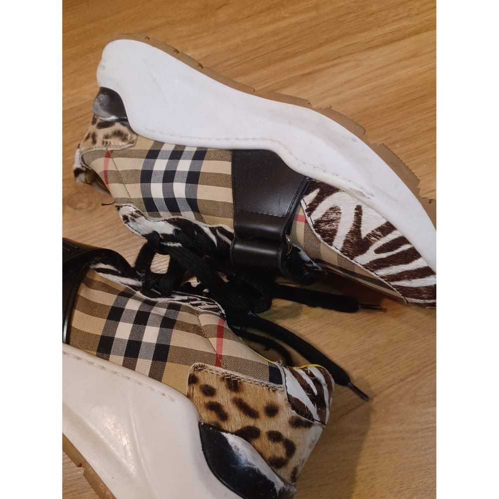 Burberry Regis leather trainers - image 7
