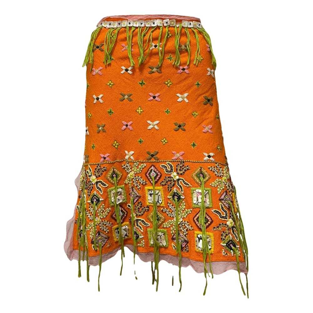 Fendi Silk mid-length skirt - image 1