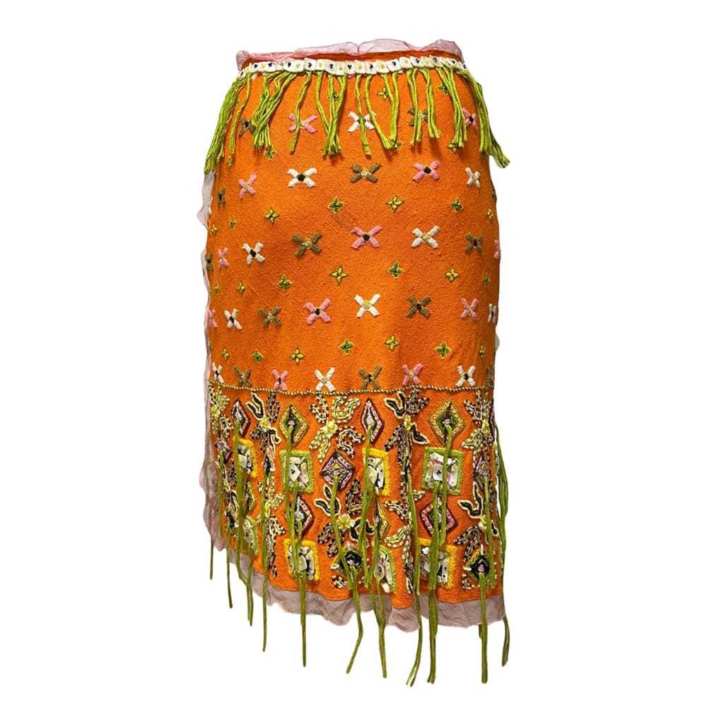 Fendi Silk mid-length skirt - image 2