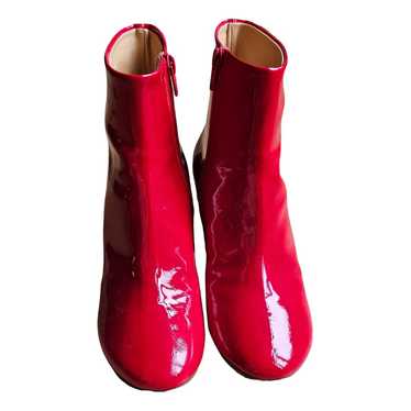 MM6 Patent leather boots