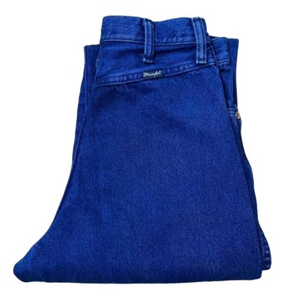 Vintage High Waist Wrangler Western Jeans Blue Ri… - image 1