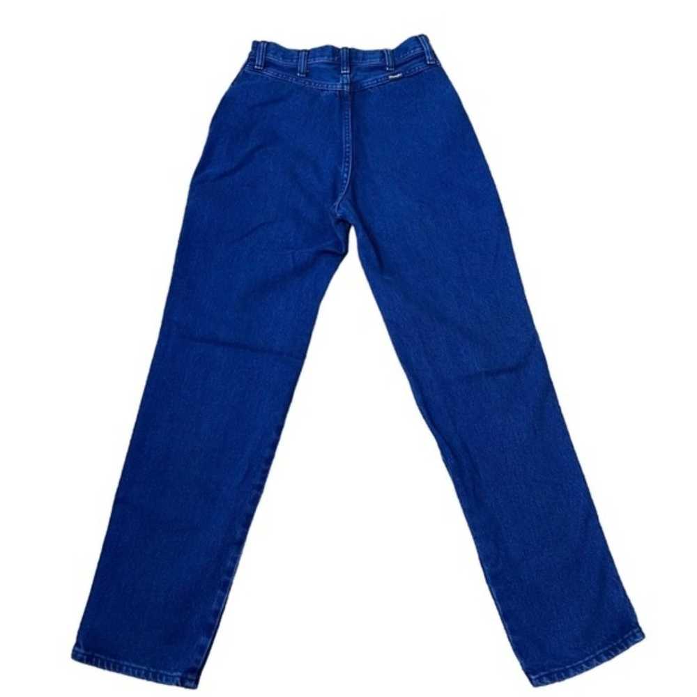 Vintage High Waist Wrangler Western Jeans Blue Ri… - image 2