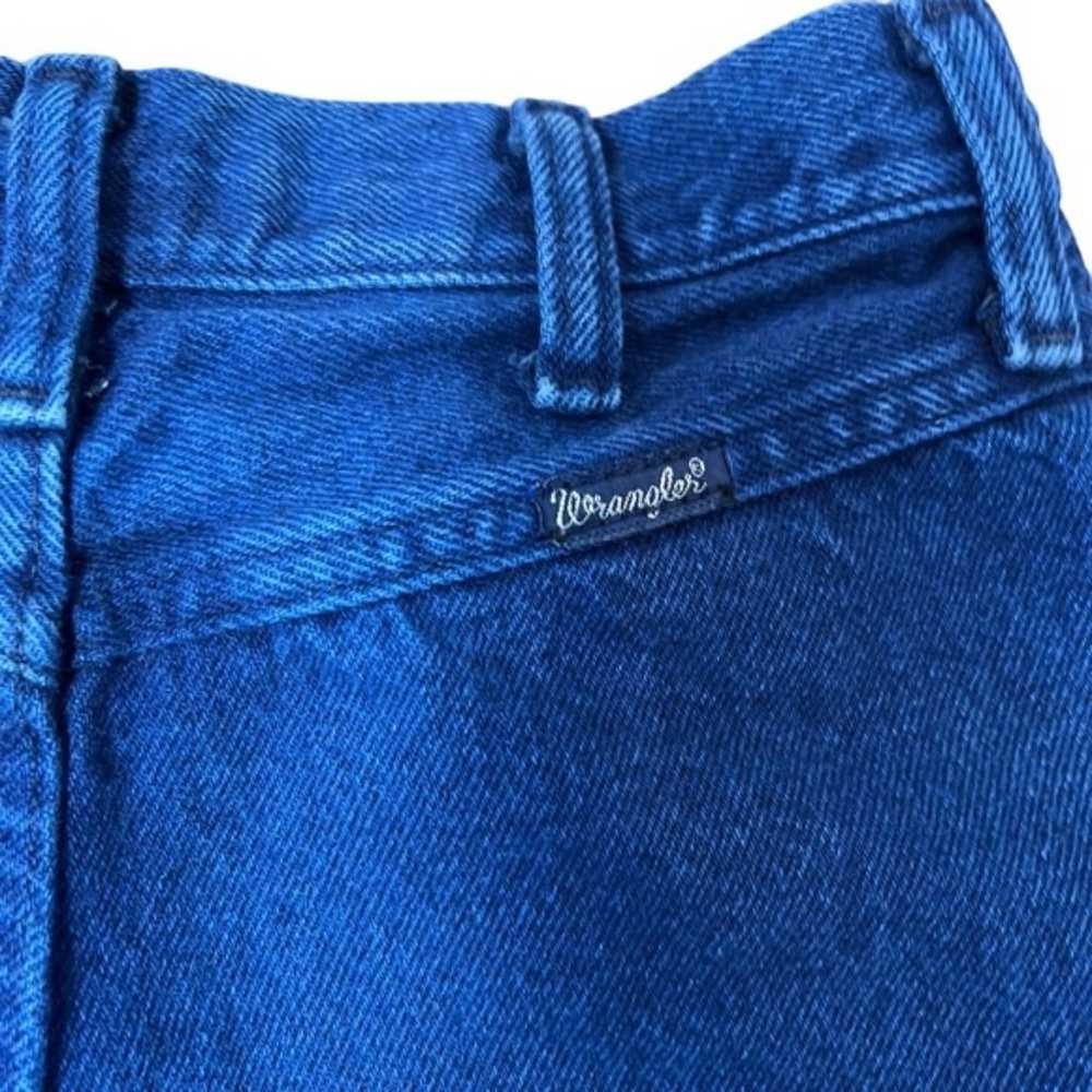 Vintage High Waist Wrangler Western Jeans Blue Ri… - image 4
