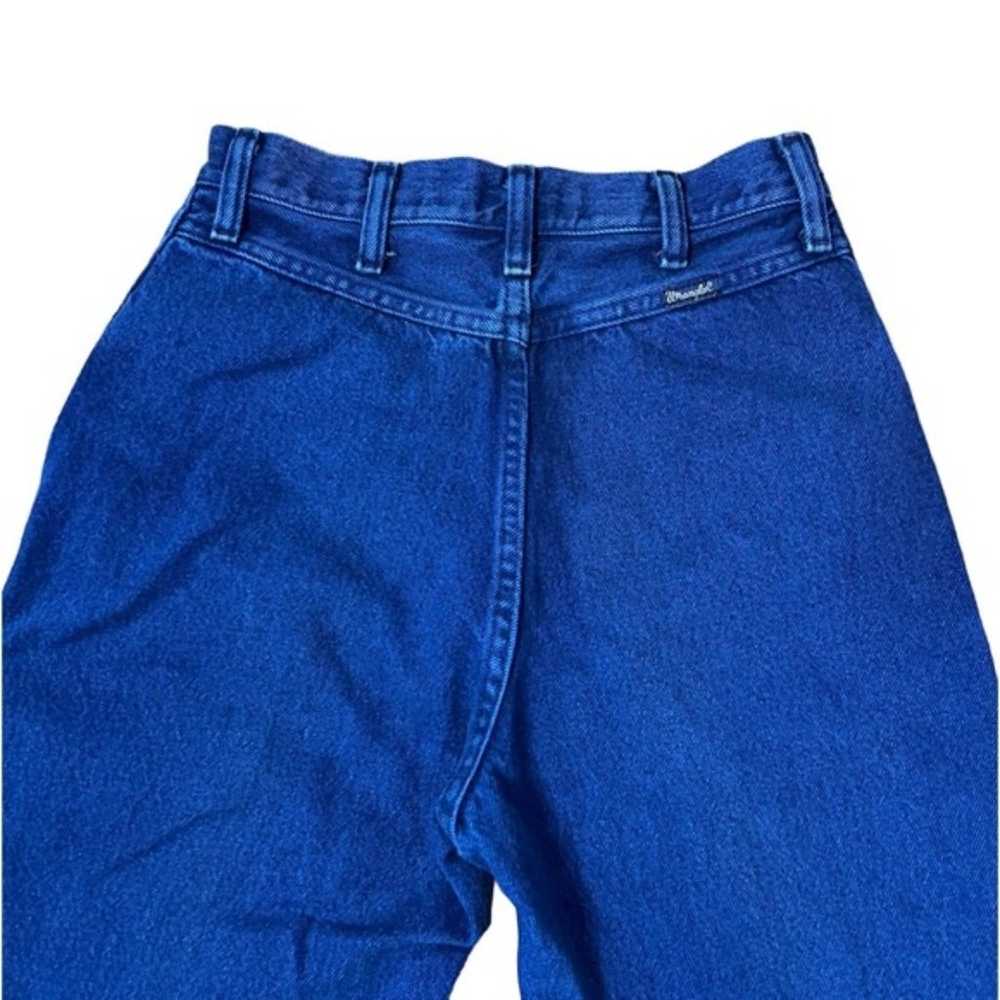 Vintage High Waist Wrangler Western Jeans Blue Ri… - image 9