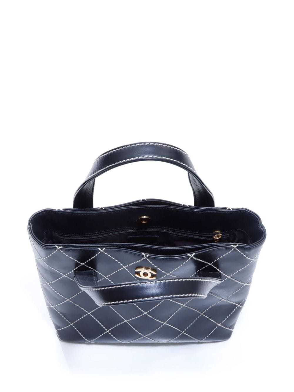 CHANEL Pre-Owned 2002 Wild Stitch handbag - Black - image 5