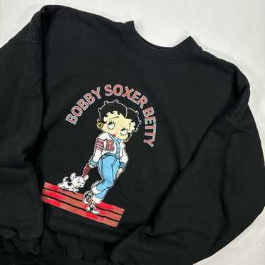 Vintage 90s/y2k Betty Boop Bobby Soxer large prin… - image 1