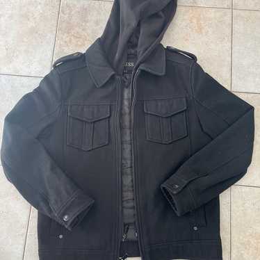 Guess Men’s Small Coat Jacket With removable Hood… - image 1