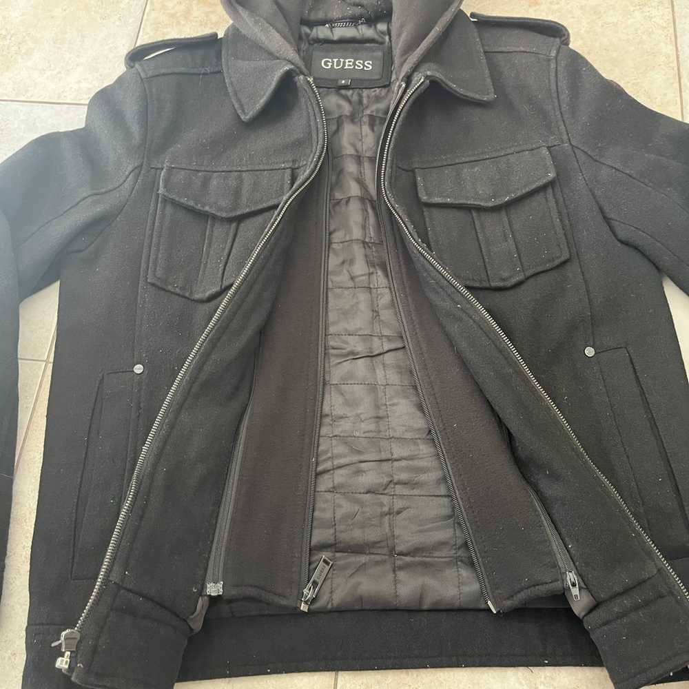 Guess Men’s Small Coat Jacket With removable Hood… - image 4