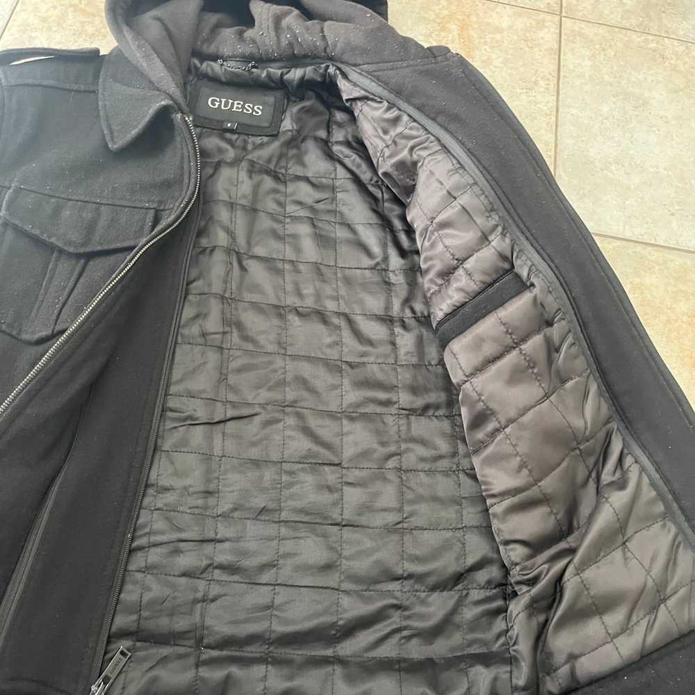 Guess Men’s Small Coat Jacket With removable Hood… - image 6