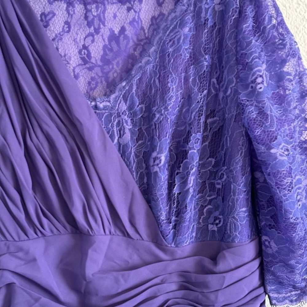 Izi Dress Size 18 Purple Long Lace Women Evening … - image 11