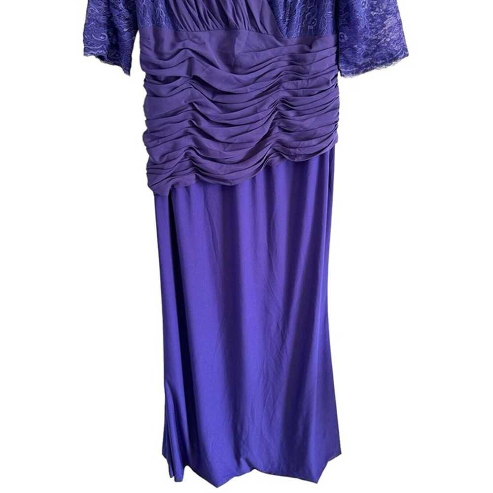 Izi Dress Size 18 Purple Long Lace Women Evening … - image 5