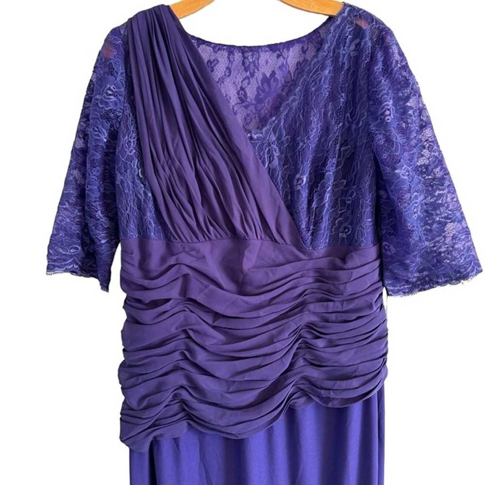 Izi Dress Size 18 Purple Long Lace Women Evening … - image 6