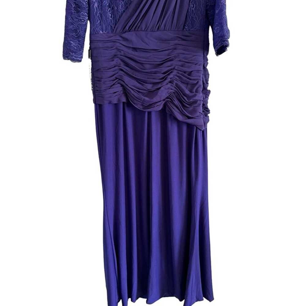 Izi Dress Size 18 Purple Long Lace Women Evening … - image 8