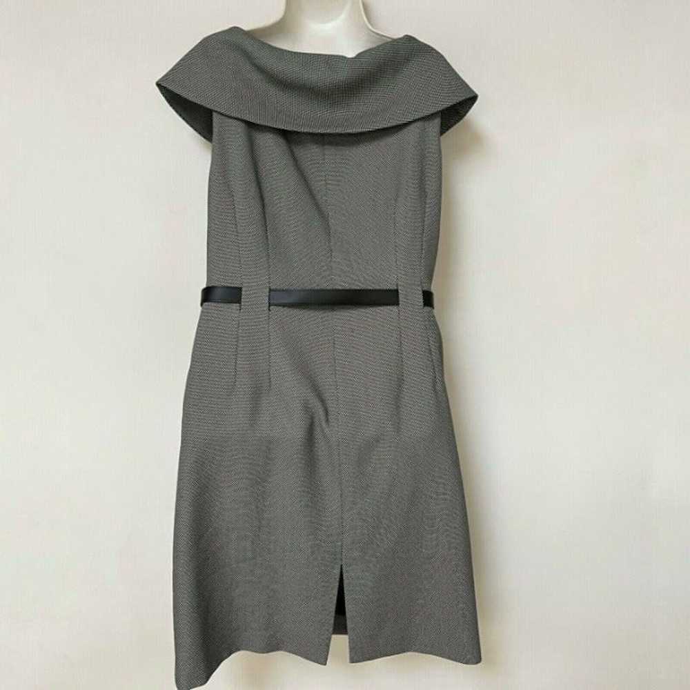 Tahari ASL Textured Wide Neck Collar Sheath Dress… - image 5