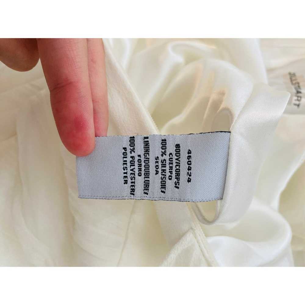 Jill Stuart Ivory Silk Tiered Ruffle Dress Sleeve… - image 10