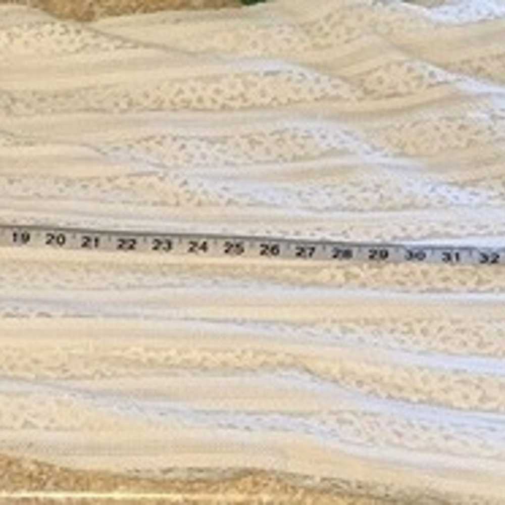 Boho Bohemian White Lace Crochet Tassel Tier Gold… - image 11