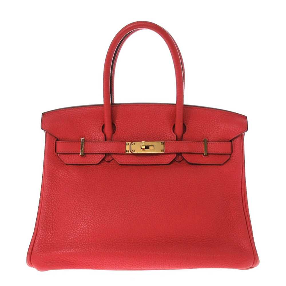 Hermès Birkin Bag 30 Leather in Red - image 1