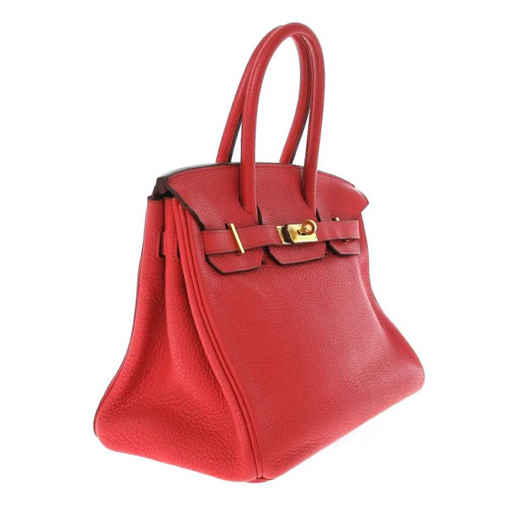 Hermès Birkin Bag 30 Leather in Red - image 4