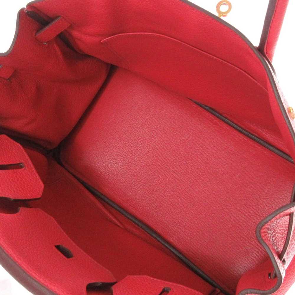Hermès Birkin Bag 30 Leather in Red - image 5