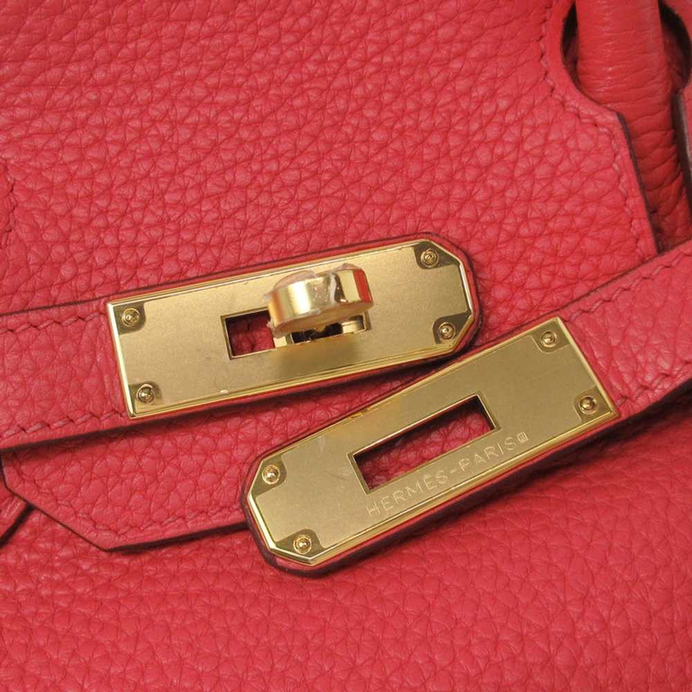 Hermès Birkin Bag 30 Leather in Red - image 7