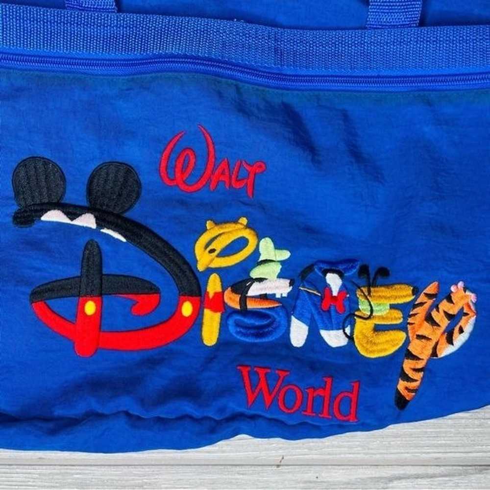 Vintage 2000s Disney Embroidered Cartoon Bag Blue… - image 3