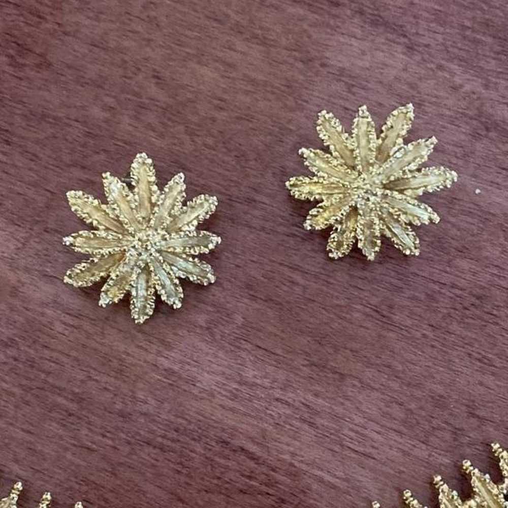 Vintage Avon Star Flower Series Matching Earring … - image 11