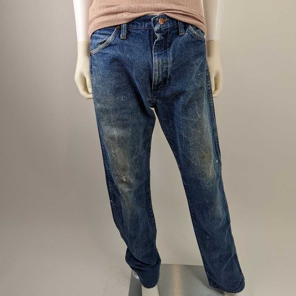 Vintage 70's Distressed Well Worn Wranglers 33x34 - image 1