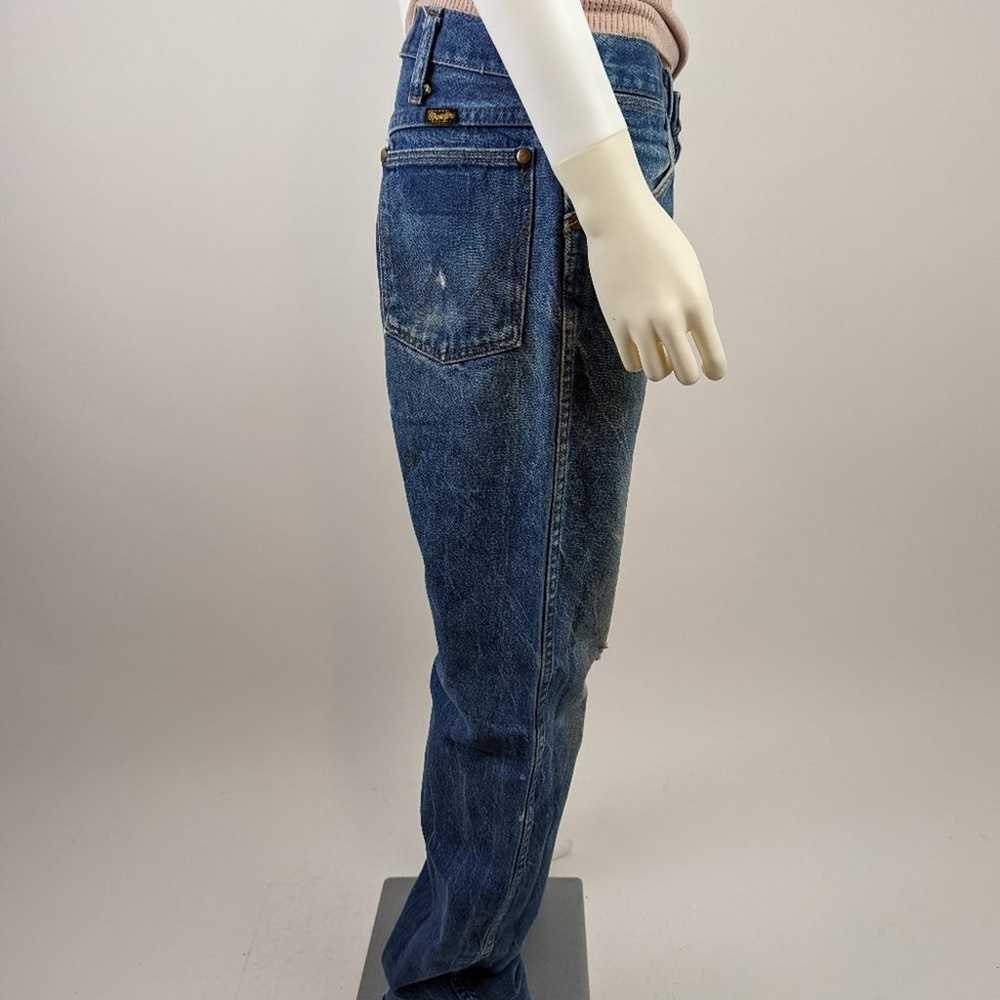 Vintage 70's Distressed Well Worn Wranglers 33x34 - image 3