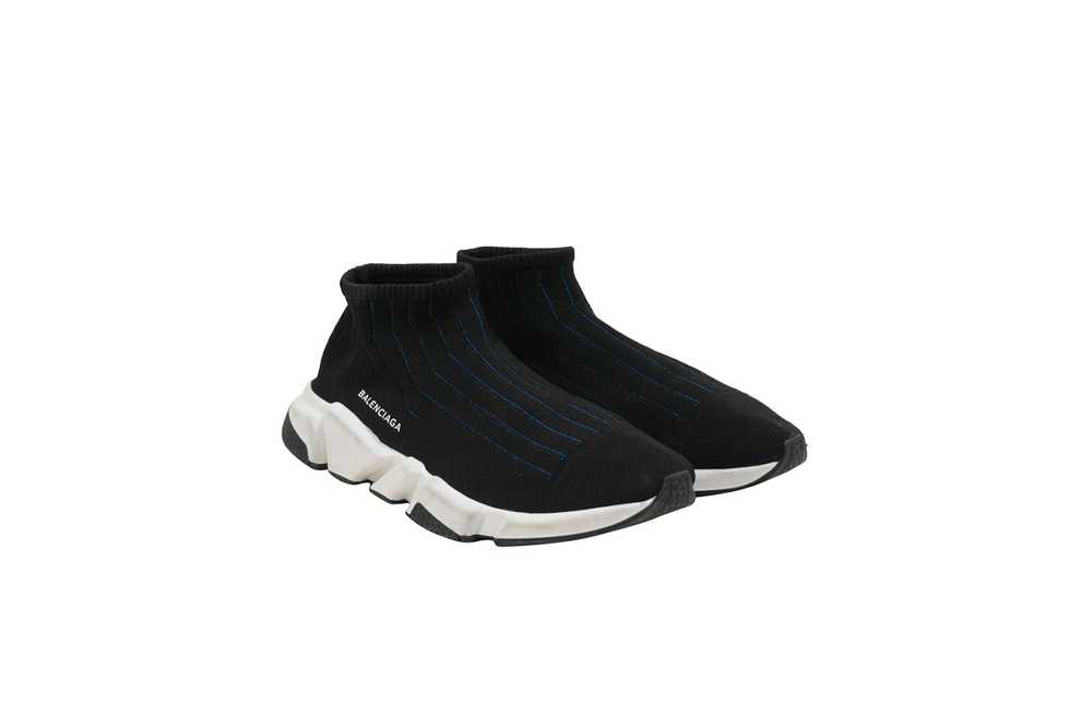 Balenciaga Speed Sock Trainers Black White Blue S… - image 1