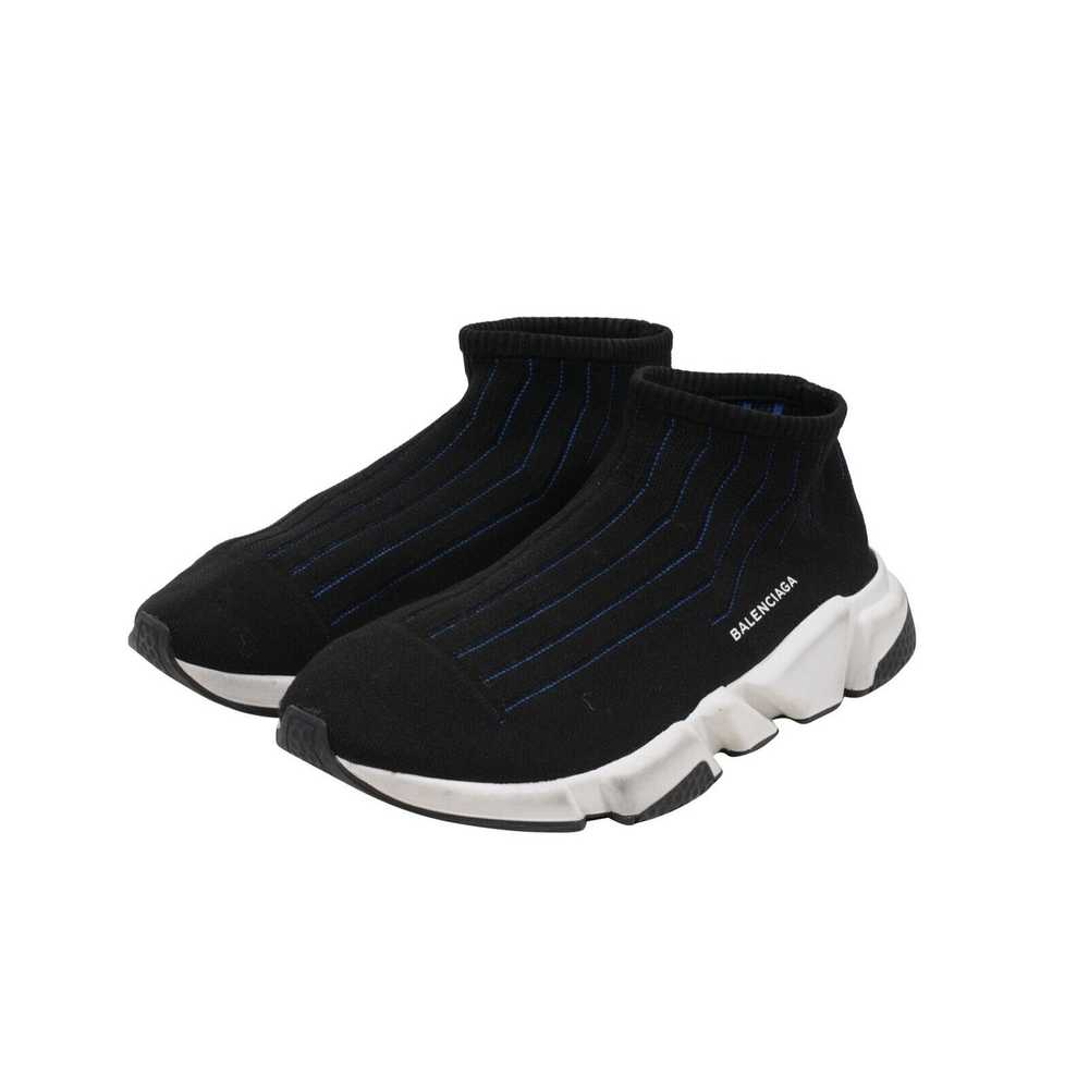 Balenciaga Speed Sock Trainers Black White Blue S… - image 3