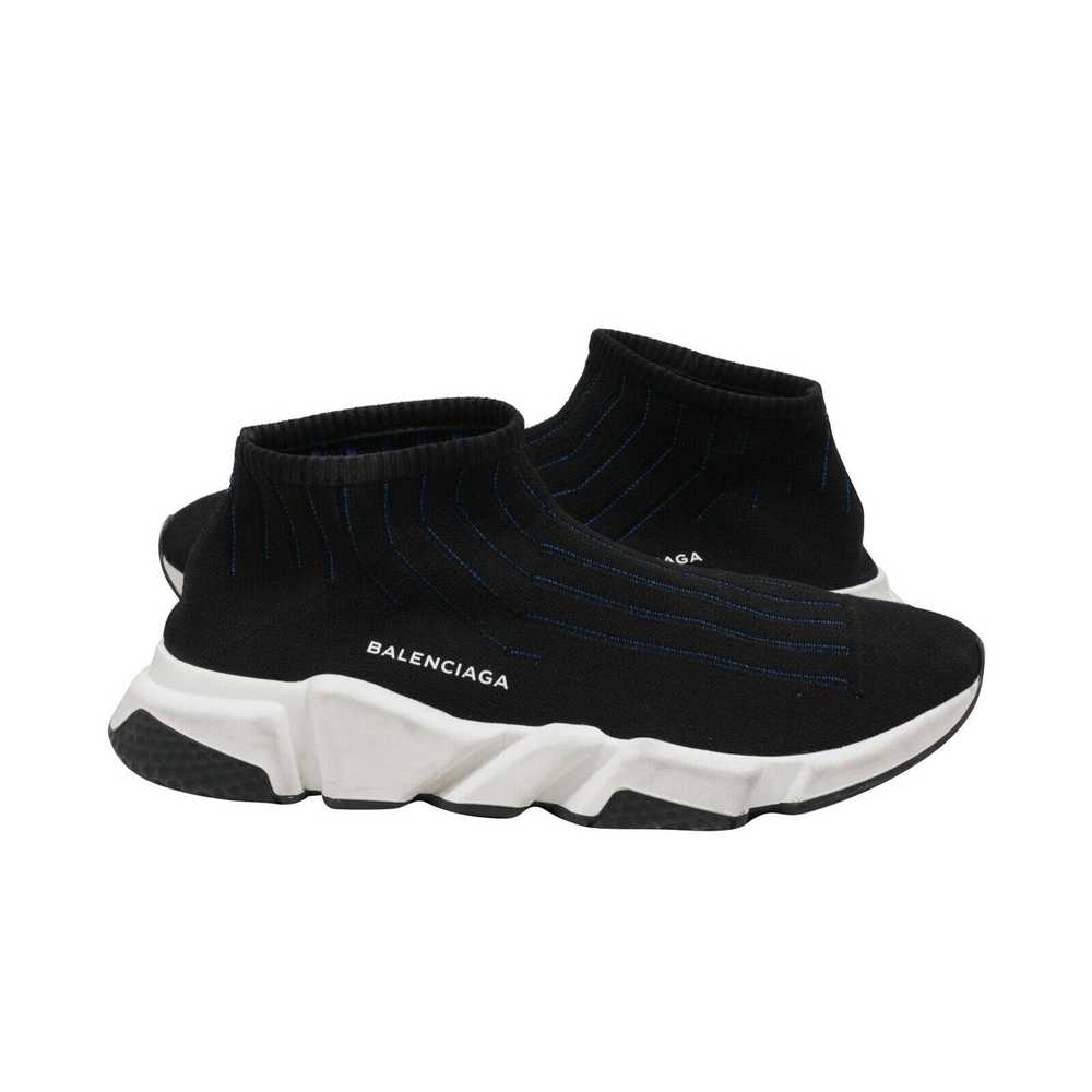 Balenciaga Speed Sock Trainers Black White Blue S… - image 4