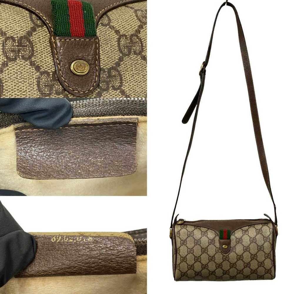 Gucci GUCCI Old Gucci Sherry Line GG Leather Shou… - image 2