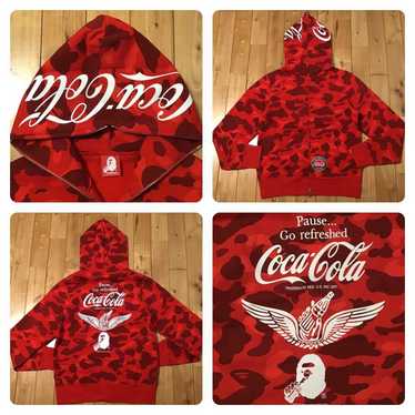 BAPE x Coca Cola Pullover Hoodie Red