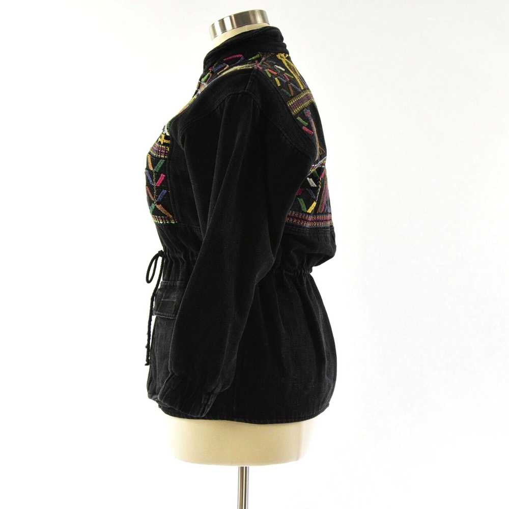 Catalina 90s Vintage Womens M Black Embroidered J… - image 3