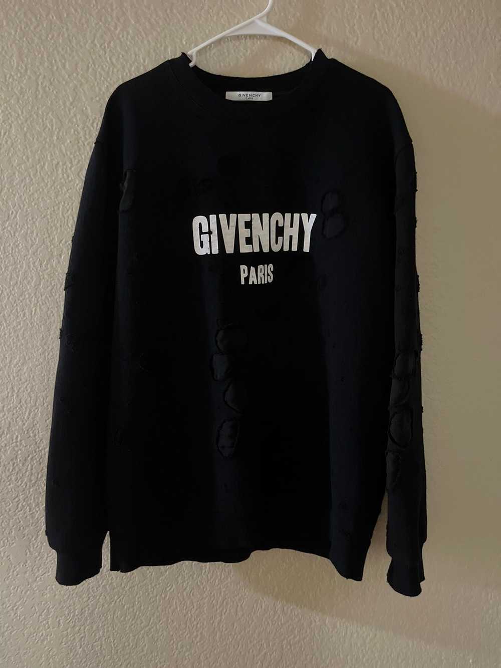 Givenchy Givenchy Distressed crewneck sweatshirt - image 1