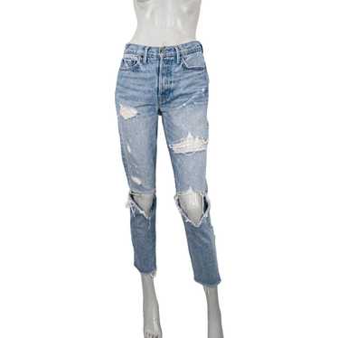 Grlfrnd GRLFRND Karolina Distressed Ripped Denim J