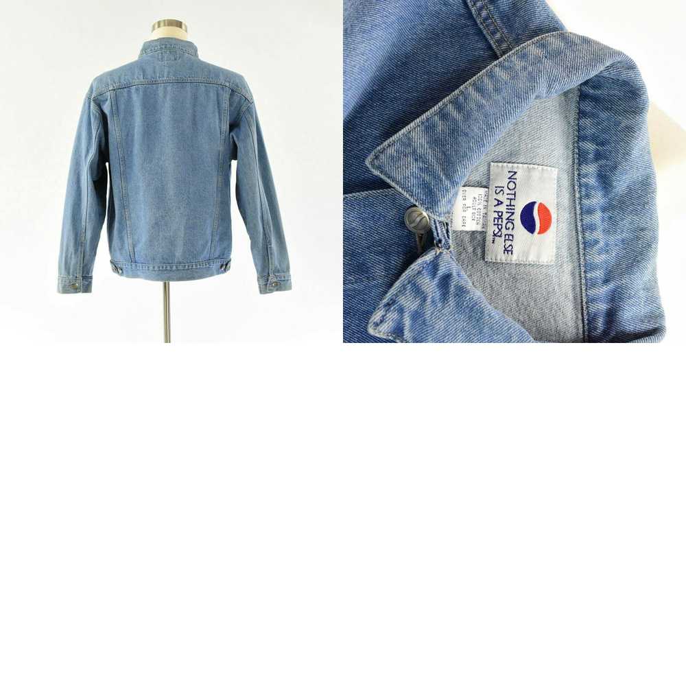 Vintage Mens 90s Vintage Pepsi Denim Jacket Size … - image 4